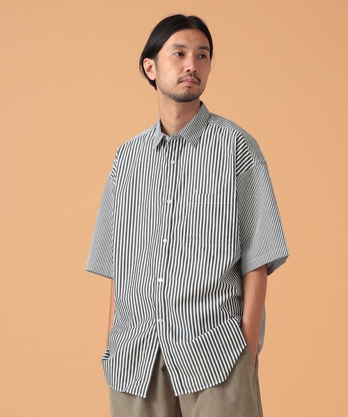 BEAMS LIGHTS ビームスライツ ストライプシャツ L BEAMS LIGHTS（ビームスライツ）の「BEAMS LIGHTS / ストライプ