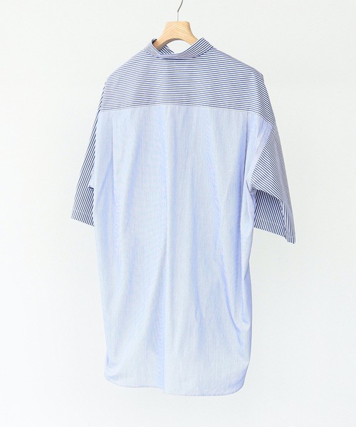 BEAMS LIGHTS ビームスライツ ストライプシャツ L BEAMS LIGHTS（ビームスライツ）の「BEAMS LIGHTS / ストライプ