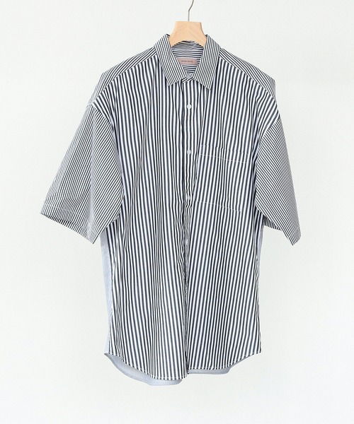 BEAMS LIGHTS(ビームスライツ)の「BEAMS LIGHTS / ストライプ レギュラーカラーシャツ23(シャツ/ブラウス・メンズ・ブラック/ネイビー・SMALL/MEDIUM/LARGE)」の21枚目の写真