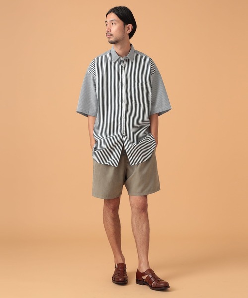 BEAMS LIGHTS(ビームスライツ)の「BEAMS LIGHTS / ストライプ レギュラーカラーシャツ23(シャツ/ブラウス・メンズ・ブラック/ネイビー・SMALL/MEDIUM/LARGE)」の22枚目の写真