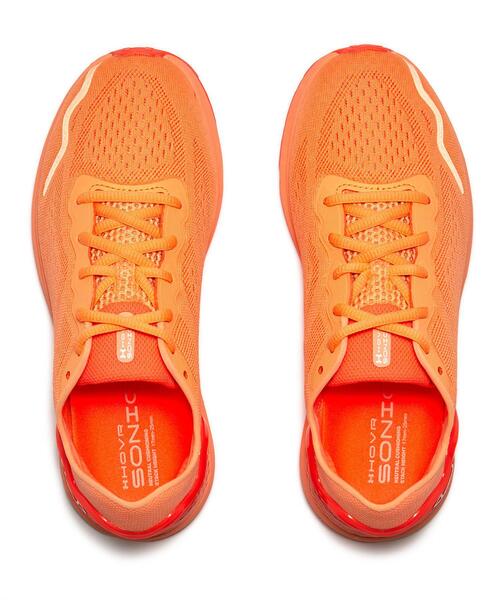 UNDER ARMOUR(アンダーアーマー)の「UAホバー ソニック6(ランニング/レディース)(スニーカー・レディース・ブラック×ピンク/オレンジ系その他・22.5cm/23.0cm/24.5cm/25.0cm/25.5cm/23.5cm/24.0cm/26.0cm)」の4枚目の写真