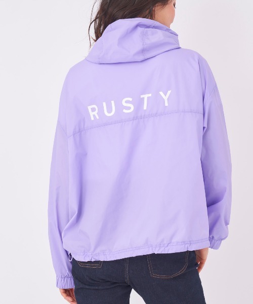 RUSTY(ラスティ)の「【RUSTY:ラスティー】レディースウィンドブレーカー マウンテンパーカー(マウンテンパーカー・レディース・ベージュ/パープル系その他・LARGE/MEDIUM)」の7枚目の写真