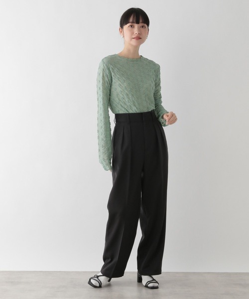 フラワージャガードロングスリーブスウェット グレー すべてのアイテム