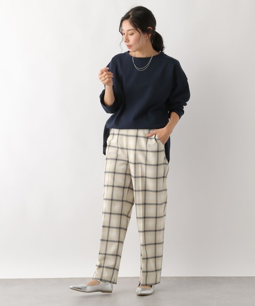 LEPSIM(レプシィム)の「チェック柄ピンタックパンツ(スラックス・レディース・グレー/ベージュ系その他・X-SMALL/MEDIUM/LL/LARGE/SMALL)」の11枚目の写真