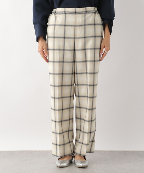 LEPSIM(レプシィム)の「チェック柄ピンタックパンツ(スラックス・レディース・グレー/ベージュ系その他・X-SMALL/MEDIUM/LL/LARGE/SMALL)」の3枚目の写真