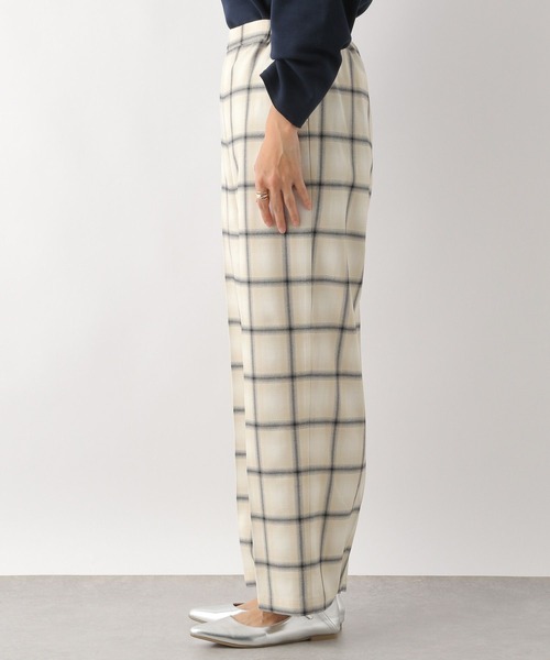 LEPSIM(レプシィム)の「チェック柄ピンタックパンツ(スラックス・レディース・グレー/ベージュ系その他・X-SMALL/MEDIUM/LL/LARGE/SMALL)」の7枚目の写真