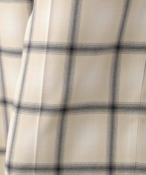 LEPSIM(レプシィム)の「チェック柄ピンタックパンツ(スラックス・レディース・グレー/ベージュ系その他・X-SMALL/MEDIUM/LL/LARGE/SMALL)」の4枚目の写真