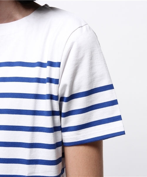 HARE(ハレ)の「マリンボーダーカット(HARE)(Tシャツ/カットソー・メンズ・オフホワイト/グレー/ネイビー/ブルー・SMALL/MEDIUM/LARGE)」の9枚目の写真