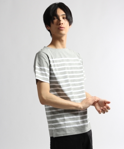 HARE(ハレ)の「マリンボーダーカット(HARE)(Tシャツ/カットソー・メンズ・オフホワイト/グレー/ネイビー/ブルー・SMALL/MEDIUM/LARGE)」の16枚目の写真