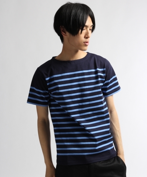 HARE(ハレ)の「マリンボーダーカット(HARE)(Tシャツ/カットソー・メンズ・オフホワイト/グレー/ネイビー/ブルー・SMALL/MEDIUM/LARGE)」の17枚目の写真