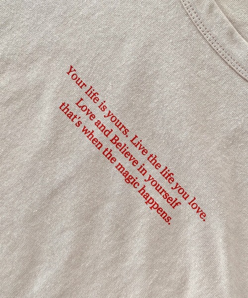 レタリングロゴTシャツ