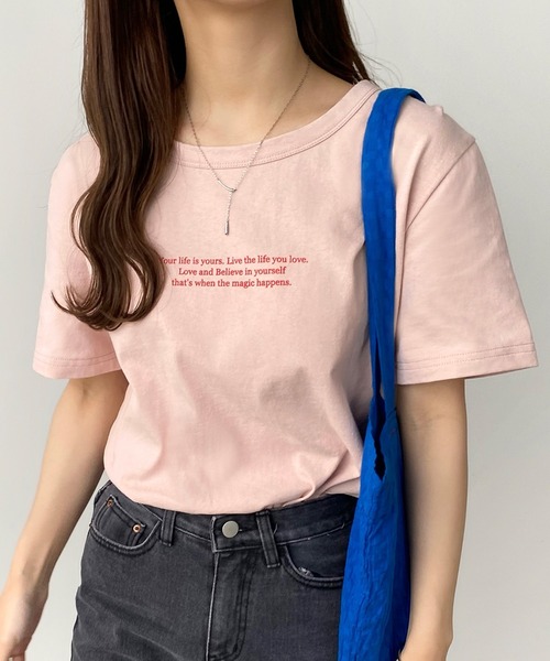 レタリングロゴTシャツ