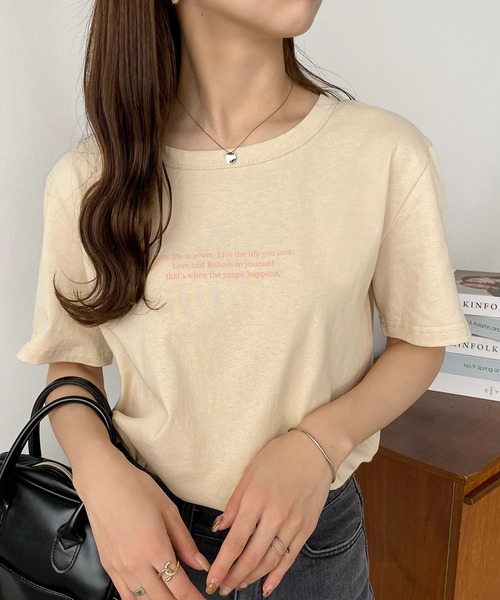 レタリングロゴTシャツ