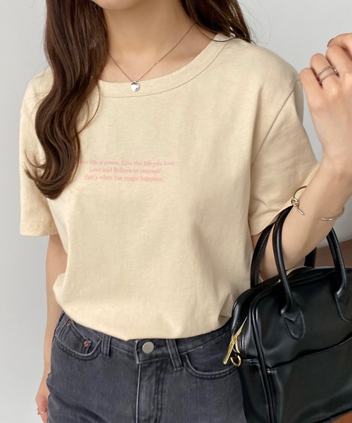 レタリングロゴTシャツ