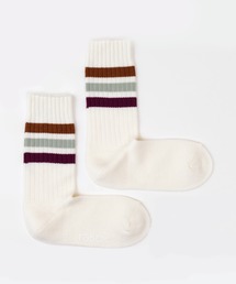 rasox | rasox(ラソックス)/ 3ライン・リブクルー(ソックス/靴下)