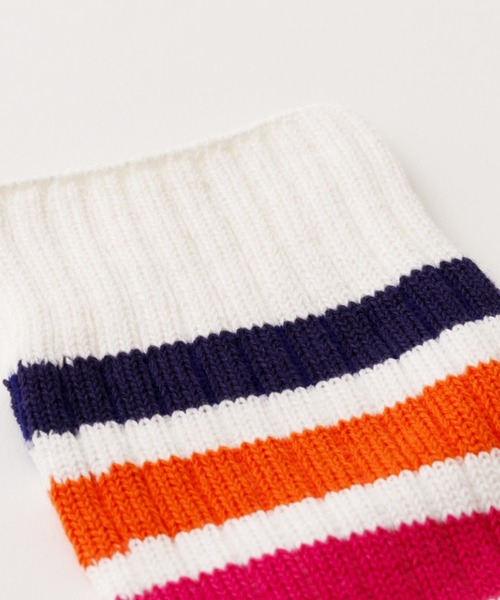 rasox（ラソックス）の「rasox（ラソックス）／　3ライン・リブクルー（ソックス/靴下・レディース・ホワイト×グリーン/ホワイト×ブルー/ホワイト×ネイビー/ホワイト系その他4・SMALL/LARGE/MEDIUM）」の19枚目の写真