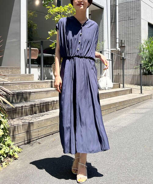 新品　ノーリーズ　ECO割繊　パール釦ワンピース NOLLEY'S（ノーリーズ）の「◇【WEB限定】ECO割繊パール釦