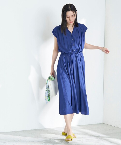 新品　ノーリーズ　ECO割繊　パール釦ワンピース ◇【WEB限定】ECO割繊パール釦ワンピース | ノーリーズ(NOLLEY'S