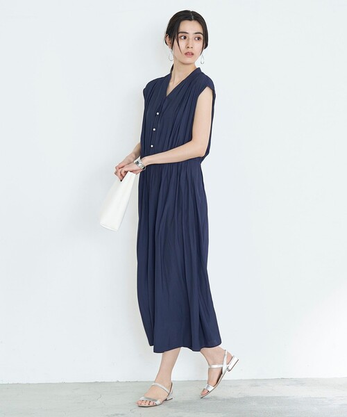 新品　ノーリーズ　ECO割繊　パール釦ワンピース ◇【WEB限定】ECO割繊パール釦ワンピース | ノーリーズ(NOLLEY'S