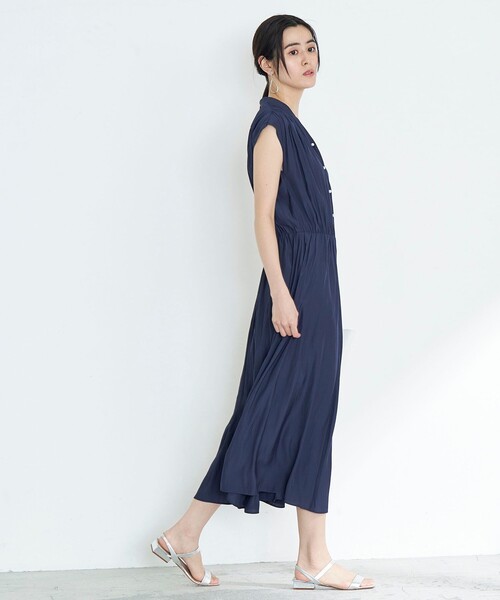新品　ノーリーズ　ECO割繊　パール釦ワンピース NOLLEY'S（ノーリーズ）の「◇【WEB限定】ECO割繊パール釦