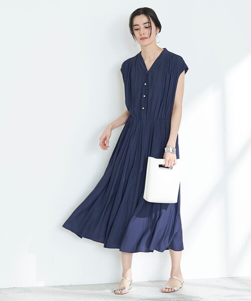 美品★NOLLEY'Sノーリーズ　ECO割繊パール釦ワンピース NOLLEY'S（ノーリーズ）の「◇【WEB限定】ECO割繊パール釦
