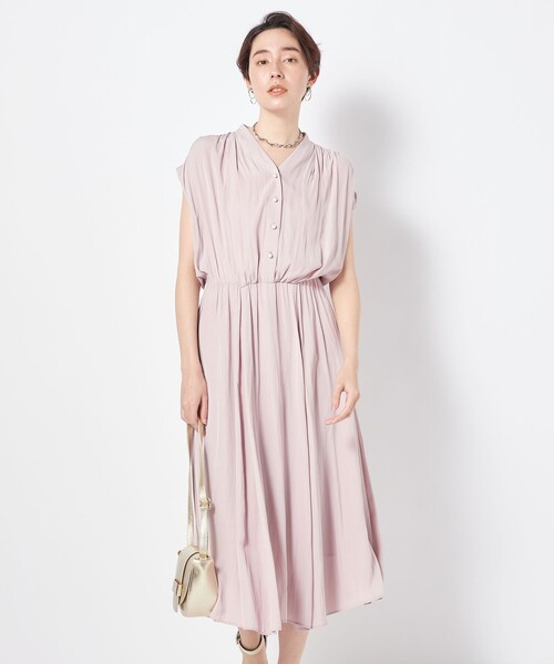 新品　ノーリーズ　ECO割繊　パール釦ワンピース NOLLEY'S ワンピース ◇【WEB限定】ECO割繊パール釦ワンピース