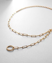 COCOSHNIK ONKITSCH（ココシュニックオンキッチュ）の「シルバー マルチチェーンネックレス ミックスチェーン GP（ネックレス）」