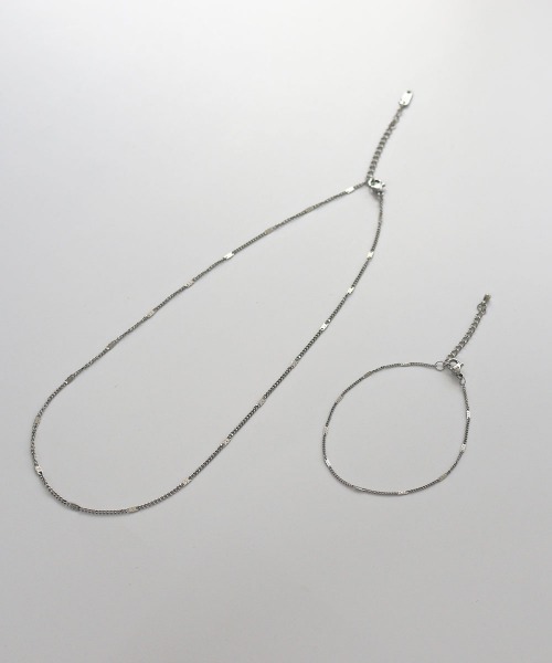 CEMONEMO（セモネモ）の「【金属アレルギー対応】 デザインチェーン ブレスレット / サージカルステンレス 316L（ブレスレット・レディース・ゴールド/シルバー・FREE）」の14枚目の写真