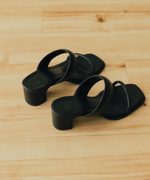 SENSE OF PLACE by URBAN RESEARCH（センスオブプレイスバイアーバンリサーチ）の「ダブルバンドサンダル（サンダル・レディース・ブラック/アイボリー/イエロー系その他・SMALL/MEDIUM/LARGE）」の13枚目の写真