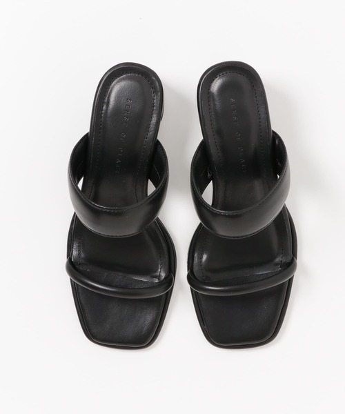 SENSE OF PLACE by URBAN RESEARCH（センスオブプレイスバイアーバンリサーチ）の「ダブルバンドサンダル（サンダル・レディース・ブラック/アイボリー/イエロー系その他・SMALL/MEDIUM/LARGE）」の8枚目の写真