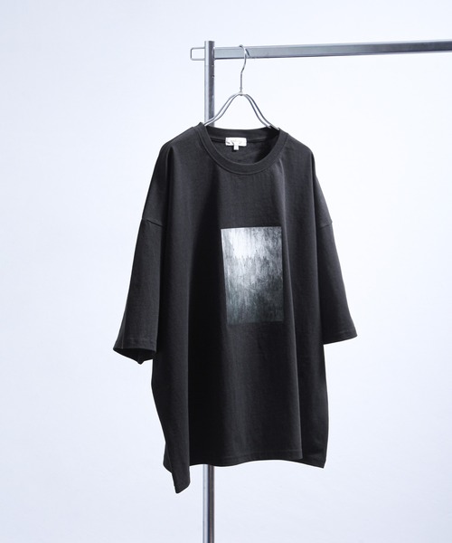 オーバーサイズ黒Tシャツ グラフィックプリント NILWAY（ニルウェイ）の「グラフィックプリントオーバーサイズT