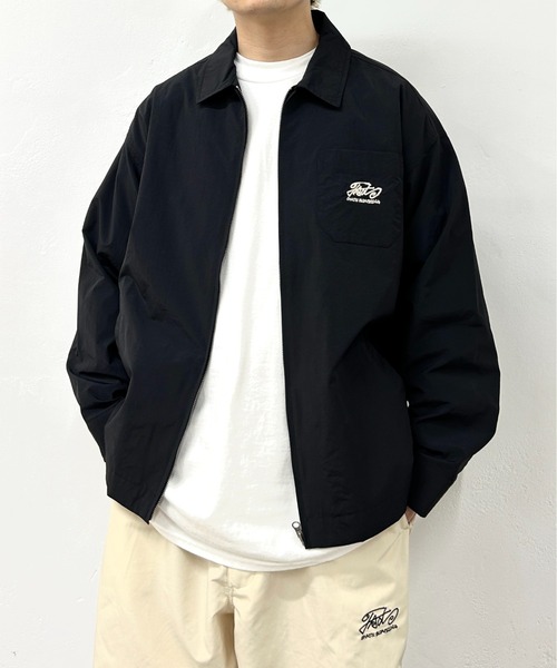 WHO'S WHO gallery（フーズフーギャラリー）の「COOPER FACT チェックジップコーチシャツ（シャツ/ブラウス・メンズ・ブラック/ホワイト/ネイビー/グリーン・FREE）」の10枚目の写真