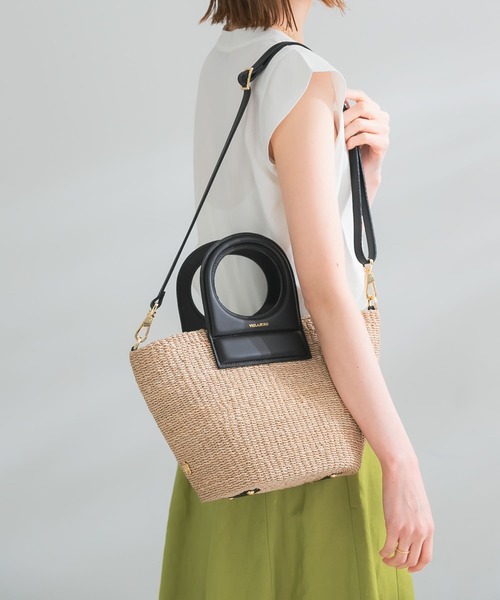 VIOLAd’ORO　アバカ2WAYバッグ VIOLAd'ORO（ヴィオラドーロ）の「VIOLAd'ORO アバカ2WAYバッグ