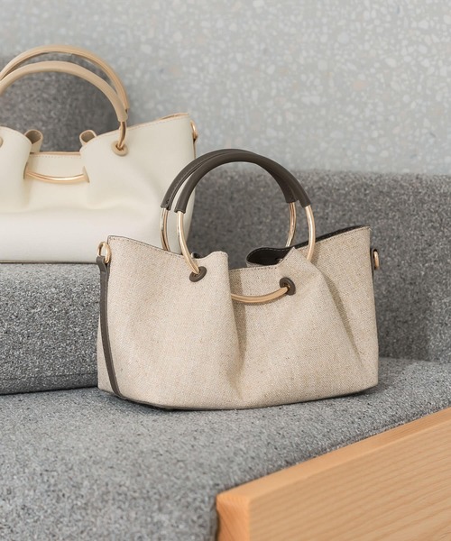 URBAN RESEARCH ROSSO WOMEN（アーバンリサーチ ロッソ）の「リングハンドルファブリックバッグS（ショルダーバッグ