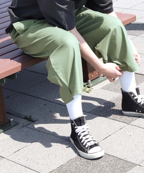 ZIP FIVE（ジップファイブ）の「【ZIP FIVE】コットンリネンライク　サルエルイージークロップドパンツ（その他パンツ・メンズ・アイボリー/オリーブ/ブラック/ネイビー/ブラウン・X-LARGE/MEDIUM/LARGE/SMALL）」の8枚目の写真