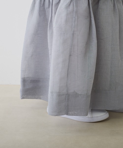 PUAL CE CIN（ピュアルセシン）の「オーガンジー2WAYスカート（スカート・レディース・グレー/ブラック・FREE）」の13枚目の写真