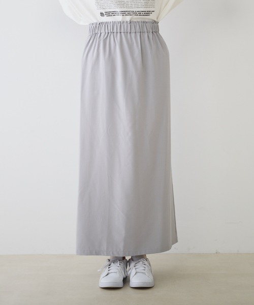 PUAL CE CIN（ピュアルセシン）の「オーガンジー2WAYスカート（スカート・レディース・グレー/ブラック・FREE）」の4枚目の写真