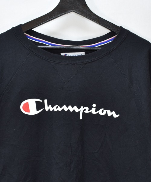 Champion(チャンピオン)の「【ヴィンテージ古着】Champion / チャンピオン ロゴプリント クルーネックスウェット(スウェット・メンズ・ブラック・LARGE)」の2枚目の写真
