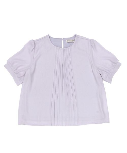 TOKYO SHIRTS（トウキョウシャツ）の「プリーツタック 五分袖ブラウス（シャツ/ブラウス・レディース・オフホワイト/ダークブルー/ライトパープル・M/L）」の3枚目の写真