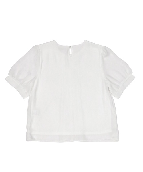 TOKYO SHIRTS（トウキョウシャツ）の「プリーツタック 五分袖ブラウス（シャツ/ブラウス・レディース・オフホワイト/ダークブルー/ライトパープル・M/L）」の10枚目の写真