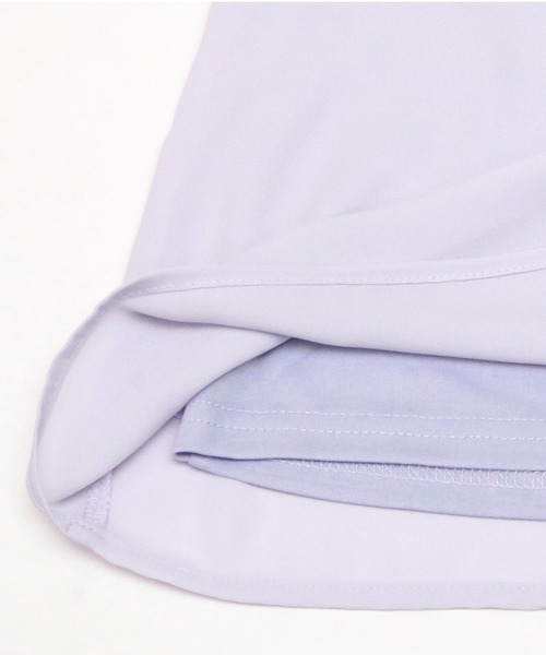 TOKYO SHIRTS（トウキョウシャツ）の「プリーツタック 五分袖ブラウス（シャツ/ブラウス・レディース・オフホワイト/ダークブルー/ライトパープル・M/L）」の9枚目の写真