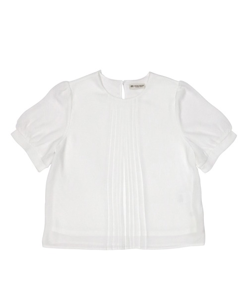 TOKYO SHIRTS（トウキョウシャツ）の「プリーツタック 五分袖ブラウス（シャツ/ブラウス・レディース・オフホワイト/ダークブルー/ライトパープル・M/L）」の13枚目の写真