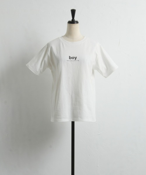 &. NOSTALGIA(アンドドットノスタルジア)の「【ZOZO限定】boyロゴTシャツ(Tシャツ/カットソー・レディース・ブラック/グリーン・FREE)」の19枚目の写真