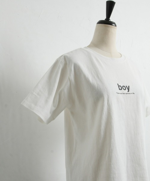 &. NOSTALGIA(アンドドットノスタルジア)の「【ZOZO限定】boyロゴTシャツ(Tシャツ/カットソー・レディース・ブラック/グリーン・FREE)」の14枚目の写真