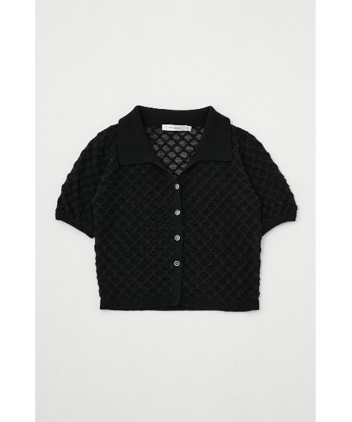 MOUSSY マウジー　OPENWORK KNIT ポロ MOUSSY（マウジー）の「OPENWORK KNIT ポロ（ニット/セーター