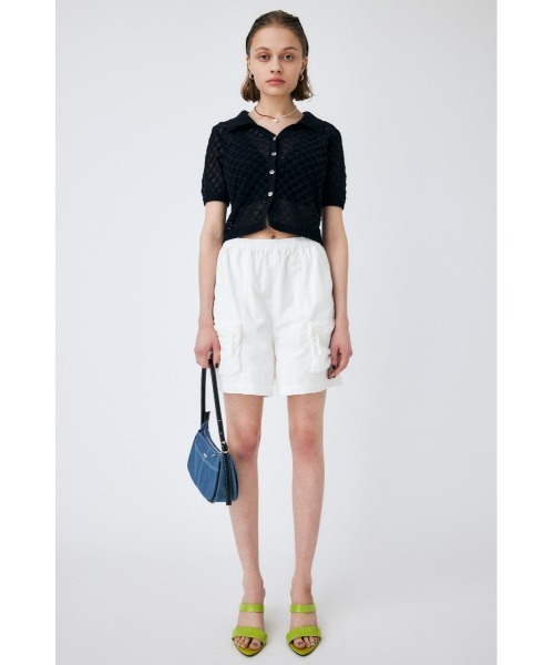 MOUSSY（マウジー）の「OPENWORK KNIT ポロ（ニット/セーター