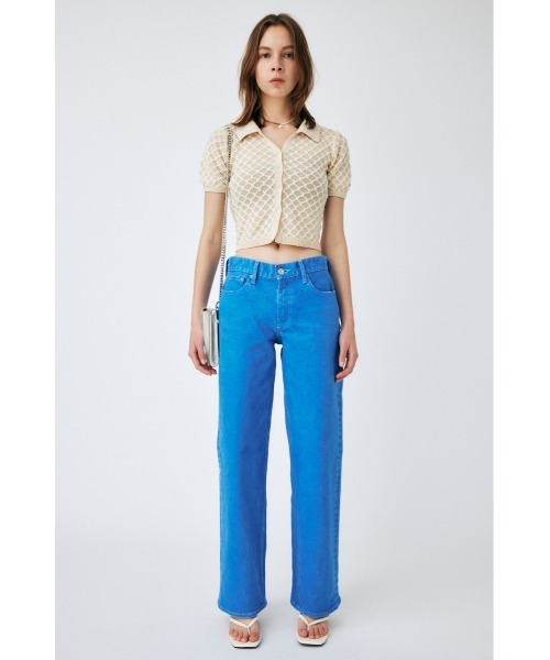 MOUSSY（マウジー）の「OPENWORK KNIT ポロ（ニット/セーター
