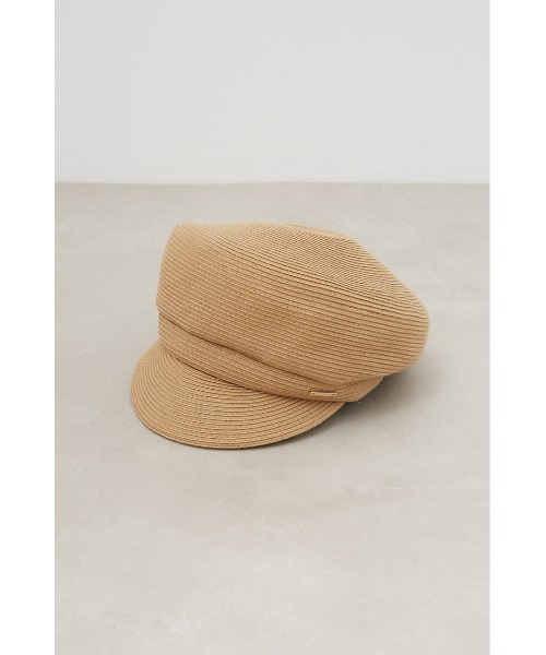 AZUL by moussy(アズールバイマウジー)の「METAL PARTS BLADE CASQUETTE/メタルパーツブレードキャスケット(キャップ・レディース・ブラック/ベージュ・FREE)」の12枚目の写真