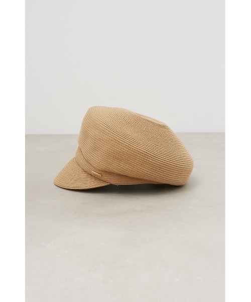 AZUL by moussy(アズールバイマウジー)の「METAL PARTS BLADE CASQUETTE/メタルパーツブレードキャスケット(キャップ・レディース・ブラック/ベージュ・FREE)」の13枚目の写真