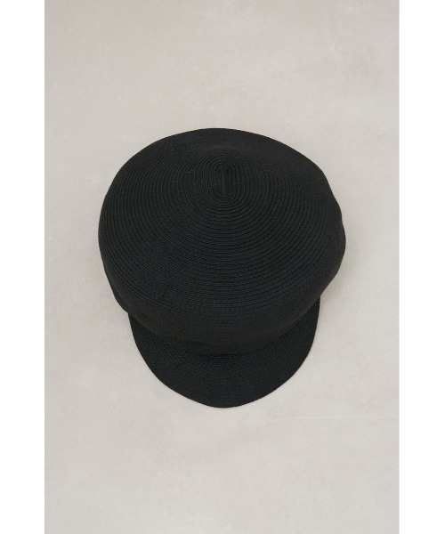 AZUL by moussy(アズールバイマウジー)の「METAL PARTS BLADE CASQUETTE/メタルパーツブレードキャスケット(キャップ・レディース・ブラック/ベージュ・FREE)」の5枚目の写真